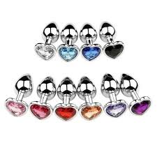 Metal Anal Butt Plug Crystal Jewellery