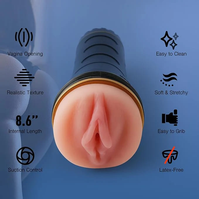 Sex Toys Automatic Male Masturbator  | Adult Toys Penis Pump with 4 Sucking & Vibrating & Thrusting Modes