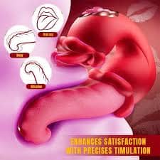 Vibrator Adult Sex Toys for Women 4 in 1 Tongue Thrusting Vibrators Dildo Sucking Clit Stimulator for Female Couples Adult Games