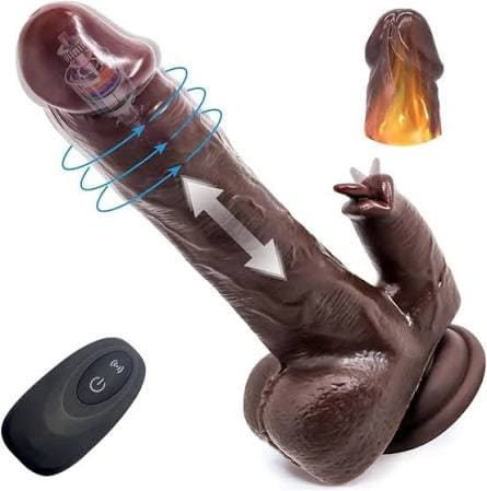 Realistic Heating Thrusting Dildo