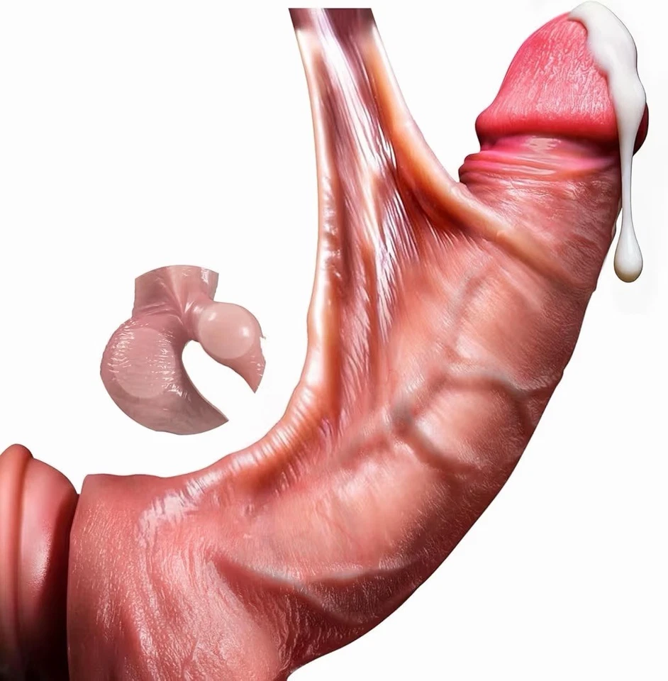 Realistic Dildo Sex Toys for Women - 8.5 Inch Jerkable Skin Sliding Balls