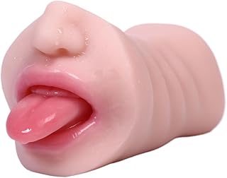 2 in 1 Realistic Male Masturbators with Pocket Pussy Vigina and Mouth,Lifelike Sex Doll with Face,TPE Portable Adult Sex Love Toy,Male Stroker for Masturbation,Deep Throat Oral for Gay Men