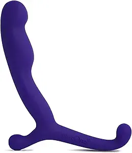 plusOne 4” Prostate Massager Personal Toy, Male Anal Stimulator | Made of Body-Safe Silicone, Waterproof, with External Arm for Easy-Use