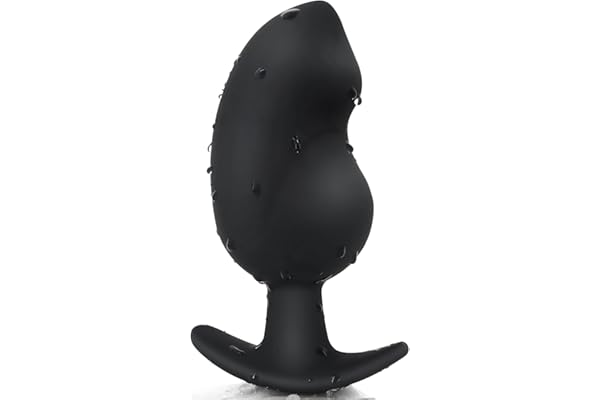 Anal Plug for Comfortable Long-Term Wear - Silicone Butt Plug Dilator with Curved Base & Slender Waist - 5.35 x 2.16 inch Prostate Sex Toy for Women Men Masturbation
