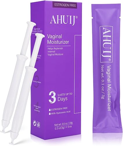 Vaginal Moisturizer | Hyaluronic Acid & Vitamin E | Pre and Post Menopausal | pH Balance for Women | Vaginal Dryness Relief and Long Lasting Wetness (1Box x 6pcs)