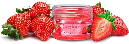 Passion Strawberry Vaginal Sensitizer Gel Made in USA, Sensitivity Enhancing Gel with Strawberry Flavor and Smooth Formula