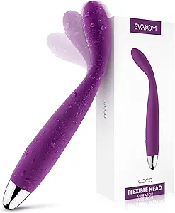 SVAKOM COCO Vibrator Dildo Sex Toys Finger Shaped - 8 Seconds to Climax | 5*5 Vibrations, G Spot Clit Nipple Anal Personal Massagers, IPX7 Waterproof Vibes, Adult Toy for Women Men Couples, Discreet