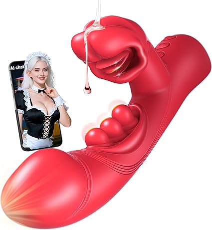 Dildo G Spot Vibrator Wand APP Remote Control Couples Sex Toys Women, 9 Tapping & 8 Biting 8 Vibrating Rabbit Vibrators Adult Toys for Women, Female Sex Toy Vibradores Adult Sex Toys & Games Vibrater
