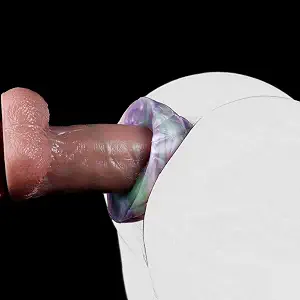 Anal Gape, Hollow Anal Plug, Silicone Butt Plug, Purple Monster-Inspired Anus Trainer Sex Toy for Women Men Couples