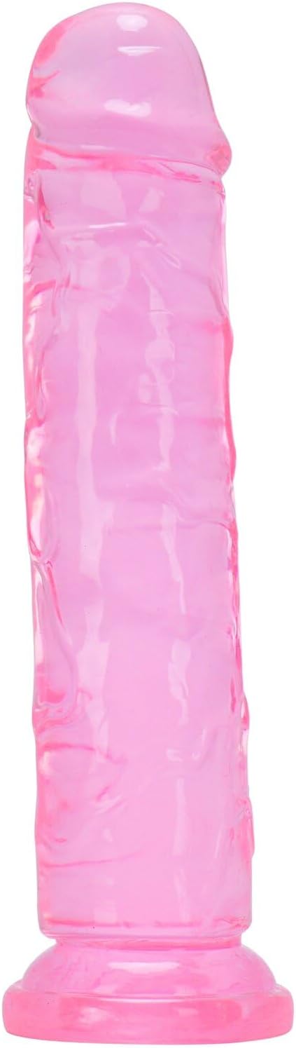 7" Realistic Jelly Dildo for Beginners,Soft Lifelike Sex Toy Thin Penis with Strong Suction Cup for Womens/Men/Gay, Adult Sex Toys for Vagina Stimulation (7 inch Pink)