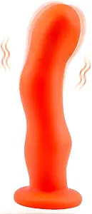 Realistic Dildo Vibrator with Strong Suction Cup,7.2" Liquid Silicone Dildo for Women,Adult Sex Toy for G-spot Orgasm with 8 Vibrating Speeds,Lifelike Anal Dildo Compatible with Strap-on Harness