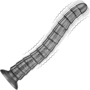 14.5" Vibrating Anal Dildo, XL Butt Plug Long Dildo with Suction Cup | 10-mode vibrating XL dildo with extra-long 14.5-inch reach, rechargeable vibrating long butt plug
